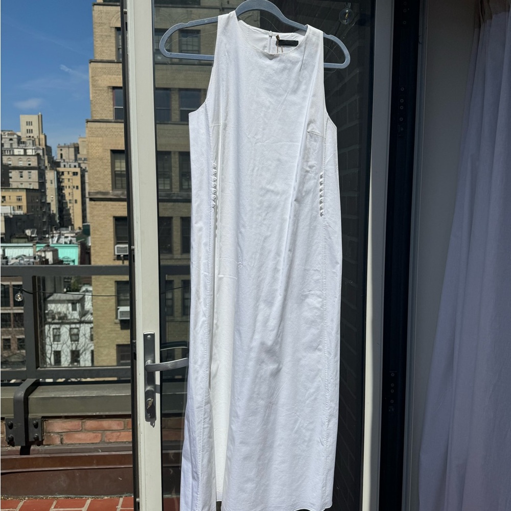 The Row White Midi Dress